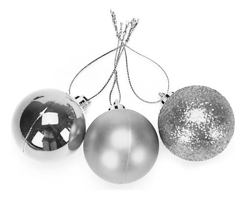 K&K Set X10 Bola De Navidad Esfera Navideña Adorno Árbol 4