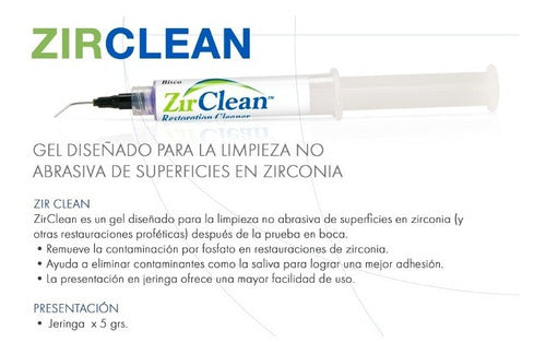 Bisco Zir Clean Non-Abrasive Zirconia Cleaning Gel 5g 1