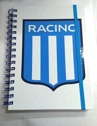 Racing Club Hard Cover Spiral Notebook 80 Sheets 16x21cm 0