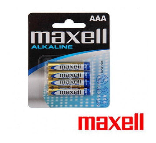 Maxell AAA Alkaline Batteries Pack of 4 Units 5