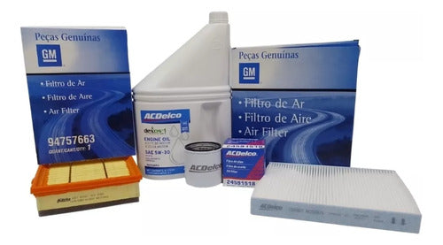 Kit 3 Filtros Onix Prisma + Aceite Dexos 1 Gen 3 Chevrolet 0