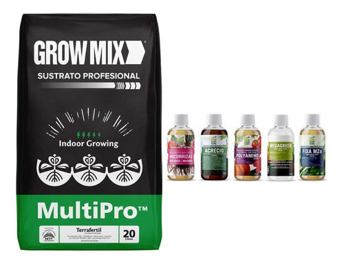 Terra Fértil Growmix Multipro 20L with Ecomambo Fertilizers Combo 0