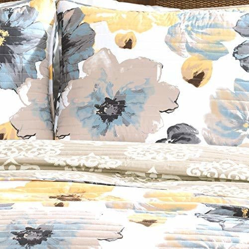 Lush Decor Leah 3 Pieces Bedspread Set For Exuberant Decoration Microfiber 0