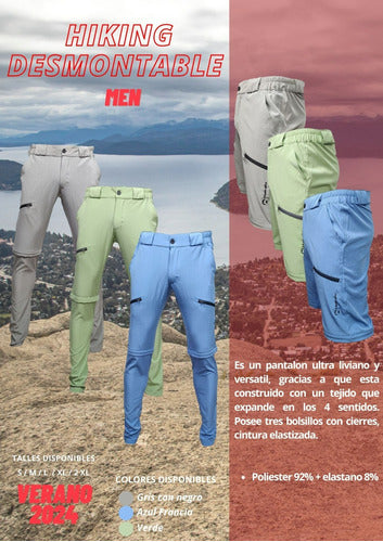 Makalu Hiking Pants Men Detachable Trekking Trousers 1