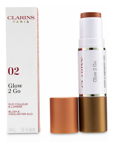 Clarins Iluminador Y Rubor Duo Glow 2 Go Nuevo Original !!!! 0