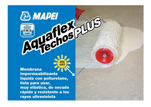 Mapei Aquaflex Techos Plus Waterproof Liquid Membrane Red 5kg 1