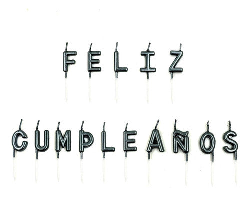 Velas Feliz Cumpleaños 15 Unidades Festejo Celebración 0