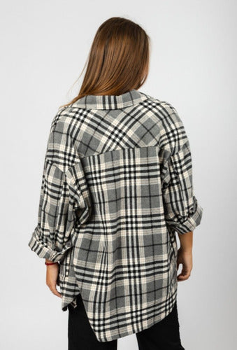 Sweet de Morgan Flannel Shirt Jacket with Pockets 0