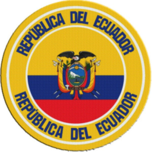 Genérica Parche Escudo Circular Ecuador M01 0