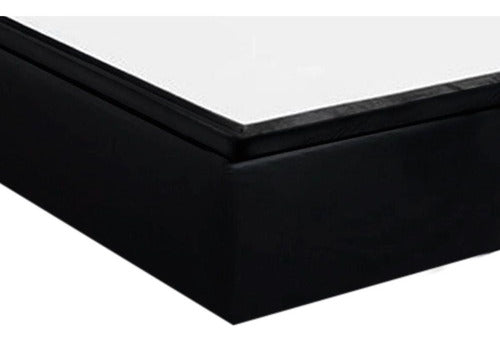 Cama Box Baú Casal Suede Preto (138x35)costa Rica 3