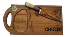 Maderas Artesanales al Pasar Kit Parrillero Tabla Madera Asado Personalizada Cuchillo 6