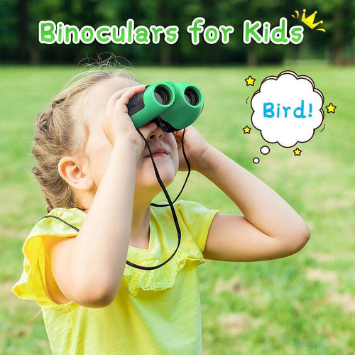 Let's Go! Binoculars for Kids, Green/Compact/8x21 1