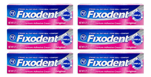 FIXODENT Original Dental Adhesive 21g x 6 - Kit 0