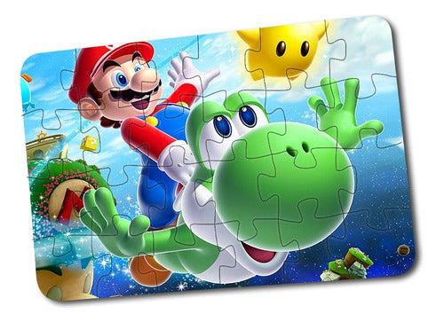 BapoomOk Wooden Puzzle - 24 Pieces - Mario Bross - Pack of 5 5