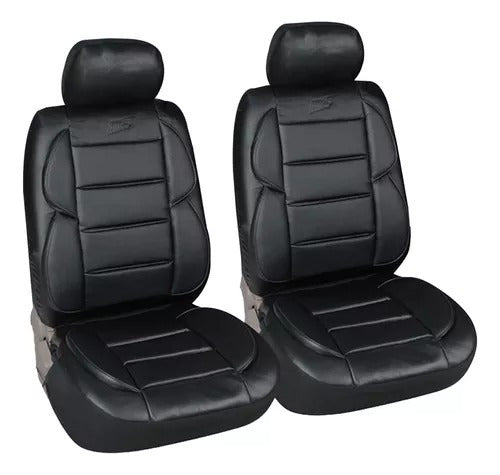 Fitter Eco Leather Car Seat Cover Set with Lumbar Support 0