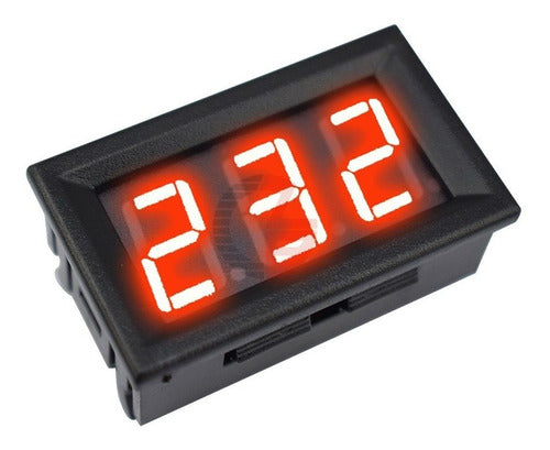 Digital Panel Voltmeter 3-Digit AC 220V - Red Color 0