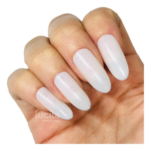 Jessamy Artificial Nails Tips x 100 Round + U2000 Adhesive 2