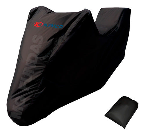 Waterproof Kymco Xtown Downtown 300cc - 350cc Motorcycle Cover with Rear Box 10