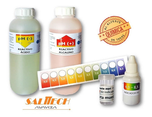 Kit Medir Ph Especial Hidroponia Rango 4.0-8.5 - Salttech 1