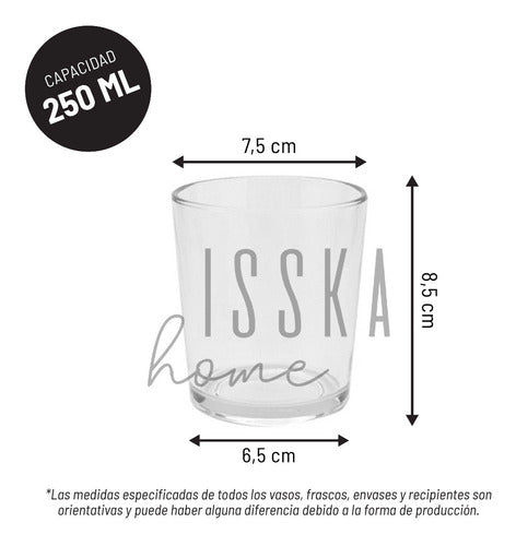 ISSKA Medium Glass Vases with Wooden Lids - Set of 10 3