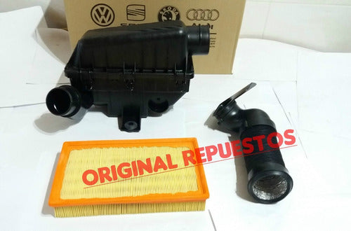 Volkswagen Portafiltro De Aire + Filtro De Aire Original Gol Ab9 1.6 3