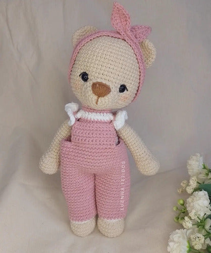 Crochet Knitted Bear Plush Toy for Babies - Luenna Tejidos 3