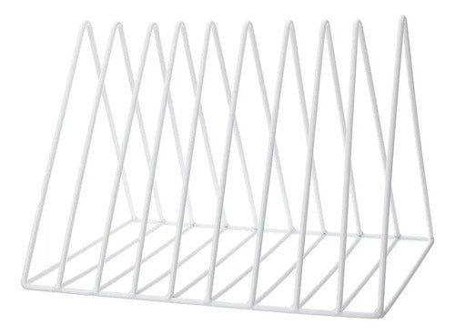 TOH Geometric Triangle Organizer Metal 17.8x18.5x26 cm 1