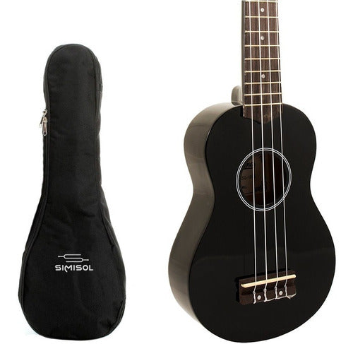 Grape Mg Soprano Ukulele in Black + Case 0