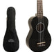 Grape Mg Soprano Ukulele in Black + Case 0