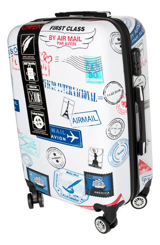 OWEN Travel Suitcase Large Printed Hard OW40006 28'' 3c 12