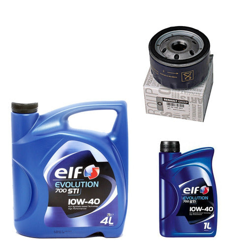 Renault Kit Filtro + 5L Aceite 10W40 Clio 2 K4M 1.6 16V 0