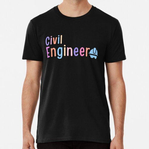 Civil Engineer T-Shirt - Engineer Gift (White) Cotton Pr 0