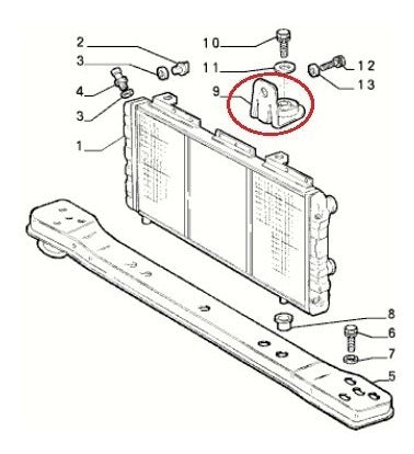 Radiator Support Fiat Ducato Peugeot Boxer Jumper Original 2