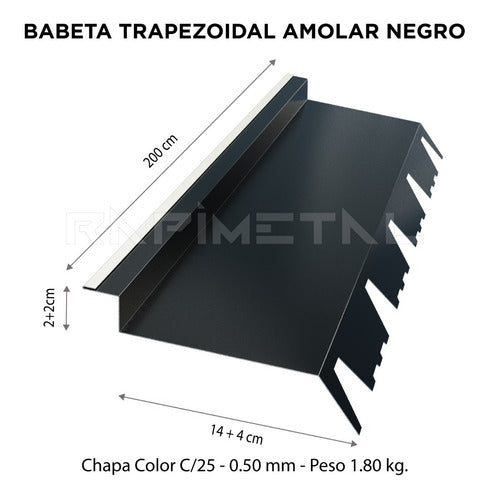 Rapimetal Roof Babeta on Trapezoidal Black Sheet T101 11
