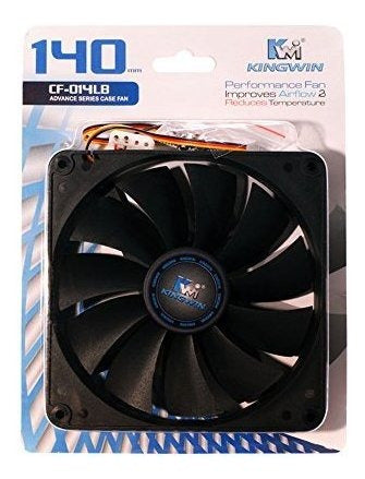 Kingwin 140mm CF-014LB Silent Fan for Computer Cases, Mining Rigs, and CPU Coolers 1