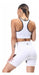 Ludmila Set: Top and Cycling Shorts Combo in Aerofit SW Tul Combination 16