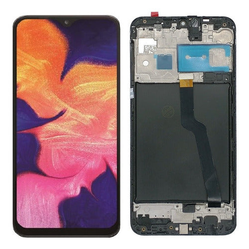 TecnojuegosB Display Screen for Samsung A10 A105 with Frame - Original Quality 0