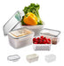 Rpc Import Food Organizer with Lid and Colander Pack of 3 Sizes 0