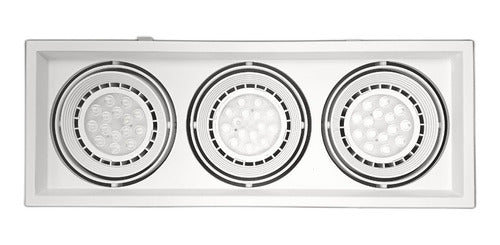 Ledvance White Recessed Spotlight for 3 AR111 LED Lamps 1