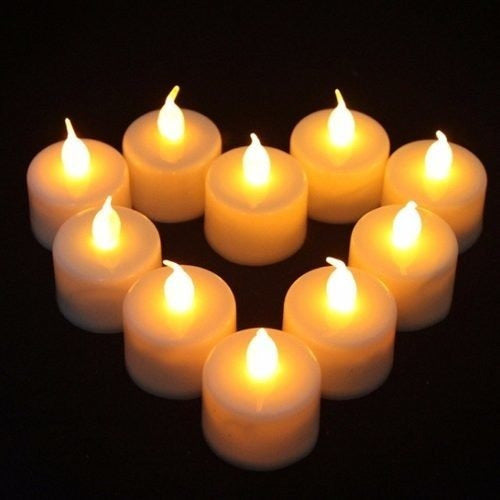 24 LED Candle with Warm Light and Batteries for Events Weddings Decor 1