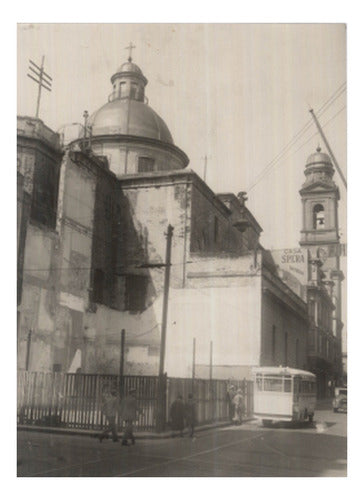 Montevideo Antiguo - Catedral En Año 1920 - Lámina 45x30 Cm. 0