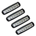 4 Rectangular 6 Led Auxiliary Lights Bars 12v 24v for Car Motorcycle 0
