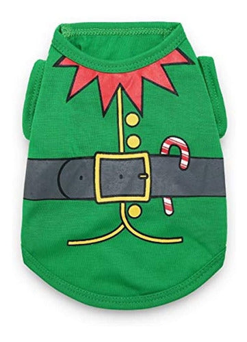 Droolingdog Christmas Dog Shirt - Holiday Pet Wear for Small Dogs 0