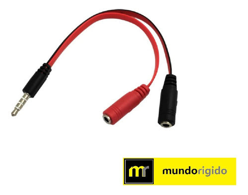 LUXAN Cable Splitter Auriculares/Microfono A Plug 3.5mm Celular 1