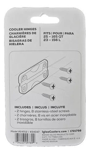 Igloo Original Replacement Hinges - White 1