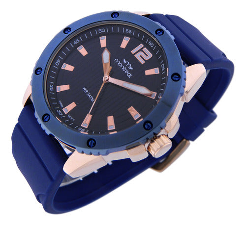 Montreal Men's Watch ML1657 Luminous Hands Silicone Strap 4