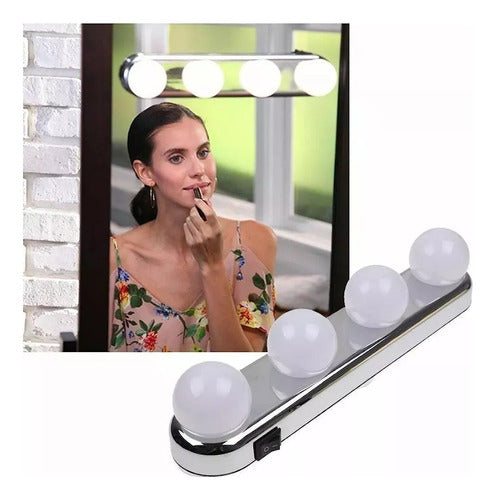 Imperio Electronico LED Makeup Mirror Lights X4 Suction Cups Perfect for Photos Videos 0