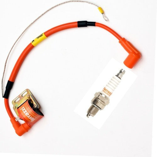 Kit Coil and Iridium Spark Plug Ferrazzi for Mondial LD and QJ110 0