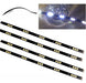 Xiulx98 4pcs 12 LED White Boat Car Bottom Clear Strip 5050 1