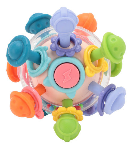 Brinquedo Sensorial Para Bebês Grasping Ball Chew Interactiv 5